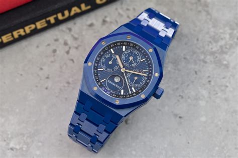 audemars piguet royal oak blue ceramic|Audemars Piguet royal oak openworked.